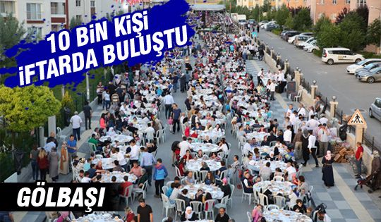 10 Bin Kişi Sokak İftarında Buluştu