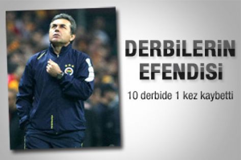 10 derbi maçta yalnız 1 kere kaybetti 