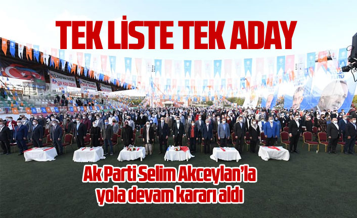 Ak Parti Selim Akceylan ile yola devam dedi