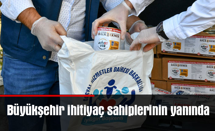 Büyükşehir ihitiyaç sahiplerinin yanında