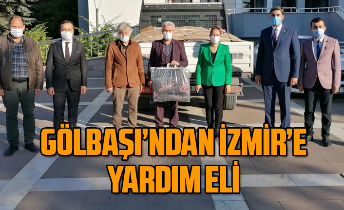 Gölbaşı İl Hemşehri Dernekleri Platformu'ndan İzmir'e yardım eli