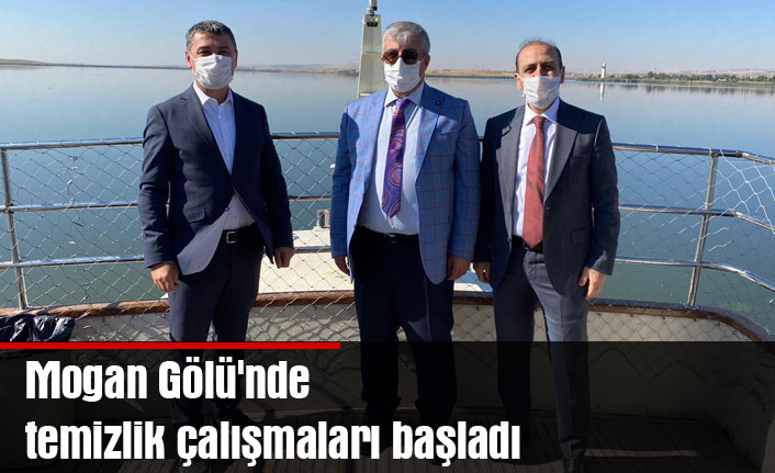 Mogan Gölü'nde temizlik çalışmaları başladı