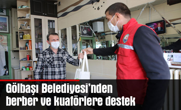 Gölbaşı Belediyesi’nden berber ve kuaförlere destek