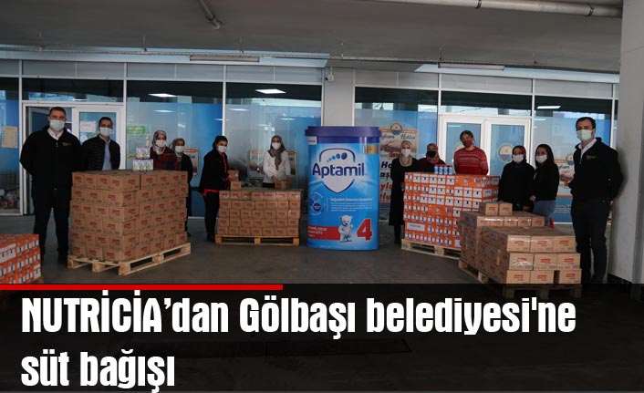 NUTRİCİA’dan Gölbaşı belediyesi'ne süt bağışı