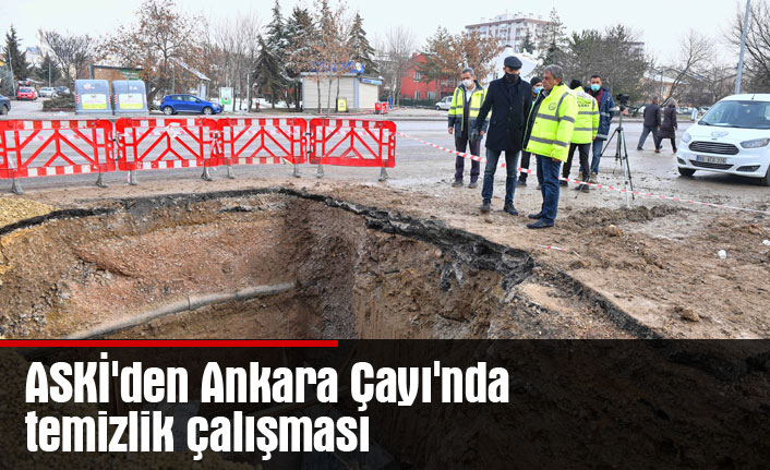 ASKİ'den Ankara Çayı'nda temizlik çalışması
