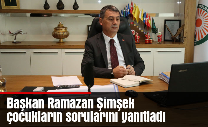 Başkan Ramazan Şimşek çocukların sorularını yanıtladı