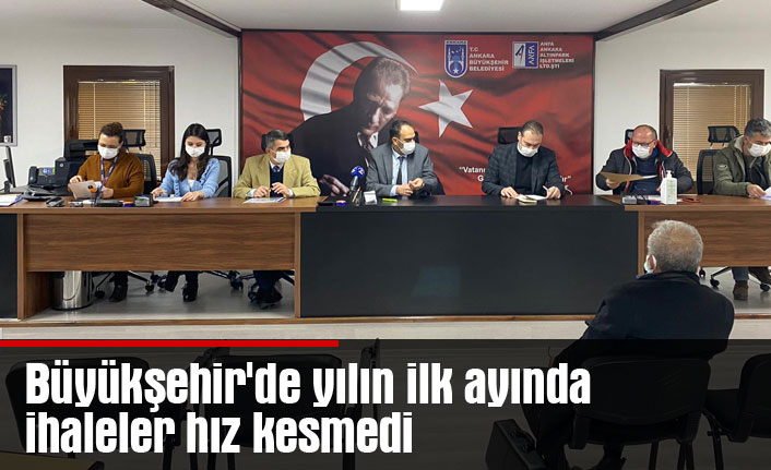 Büyükşehir'de yılın ilk ayında ihaleler hız kesmedi