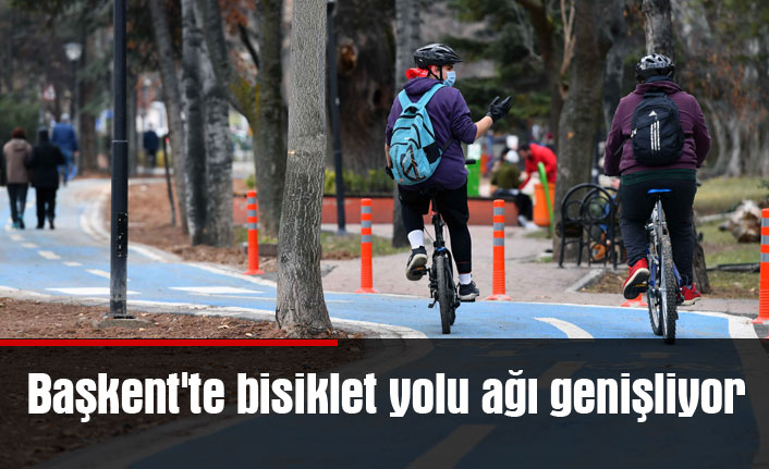 Başkent'te bisiklet yolu ağı genişliyor