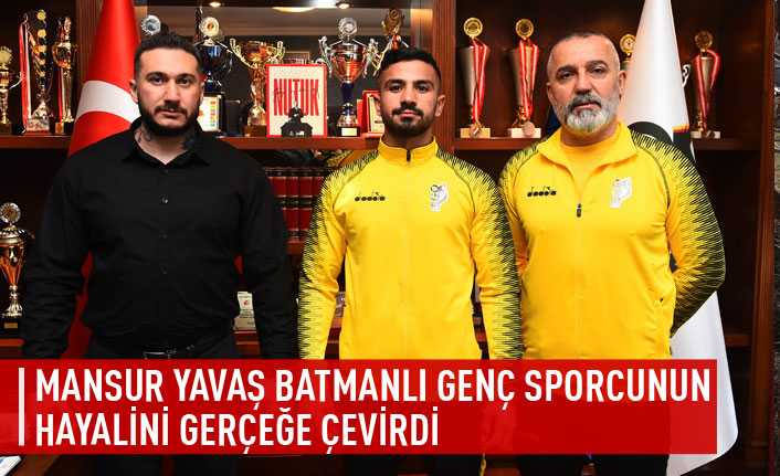 Mansur Yavaş Batmanlı genç sporcunun hayalini gerçeğe çevirdi