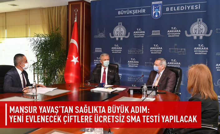 Mansur Yavaş'tan sağlıkta büyük adım: yeni evlenecek çiftlere ücretsiz SMA testi yapılacak