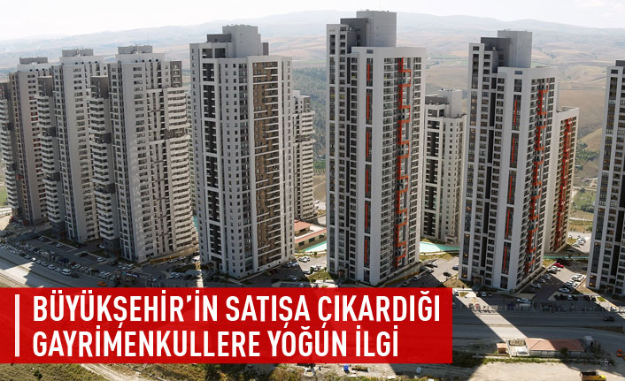 Büyükşehir'in satışa çıkardığı gayrimenkullere yoğun ilgi