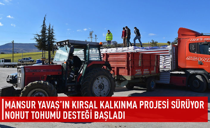 Kırsal kalkınma kapsamında nohut tohumu desteği başladı