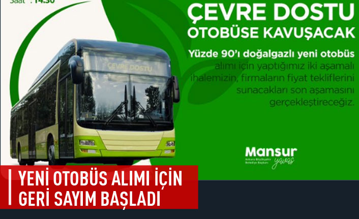 Yeni otobüs alımı için geri sayım başladı