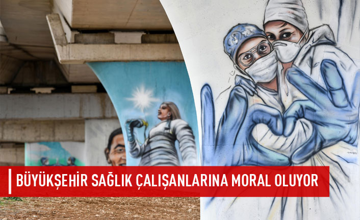 Büyükşehir sağlık çalışanlarına moral oluyor