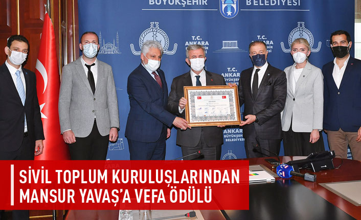 Mansur Yavaş'a vefa ödülü