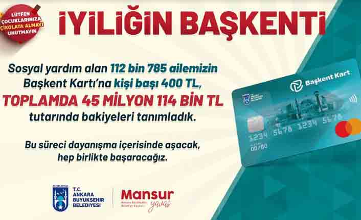 Mansur Yavaş'ın açıkladığı 100 milyon TL'lik destek paketi kapsamında ödemeler başladı