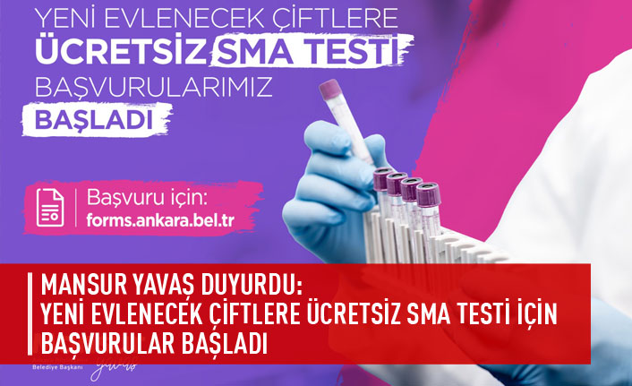 Yeni evlenecek çiftlere ücretsiz SMA başvuruları başladı