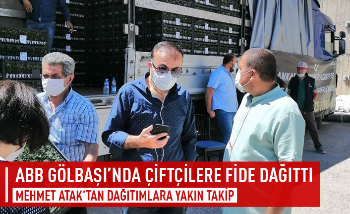 ABB Gölbaşı'nda fide dağıtımı gerçekleştirildi