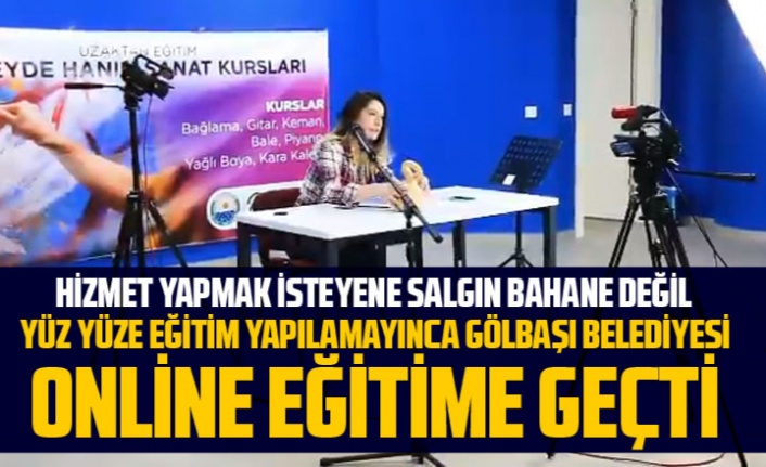 Gölbaşı Belediyesi'nden online kurs hizmeti