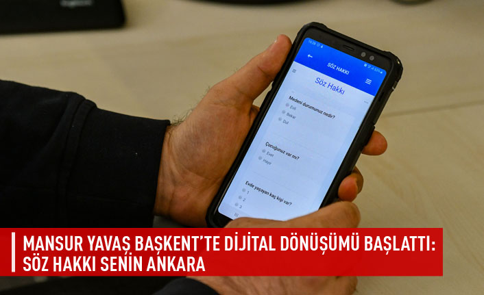 Mansur Yavaş başkent'te dijital dönüşümü başlattı: söz hakkı senin Ankara