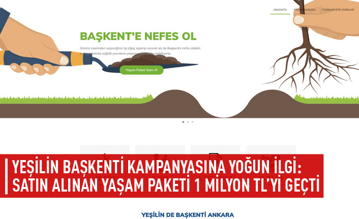 Yeşili Başkenti kampanyasına yoğun ilgi