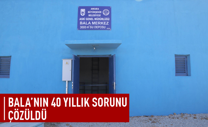 Bala'nın 40 yıllık sorunu çözülüyor