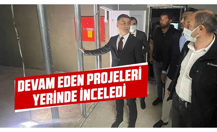 Başkan Şimşek devam eden yatırımları inceledi