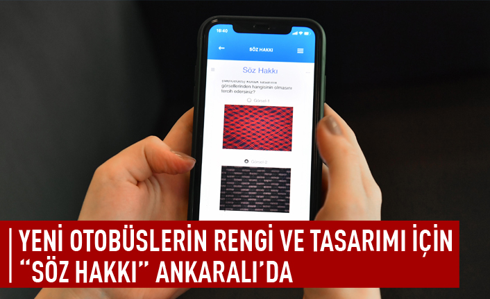 Yeni otobüslerin rengi ve tasarımı için söz Ankara'da