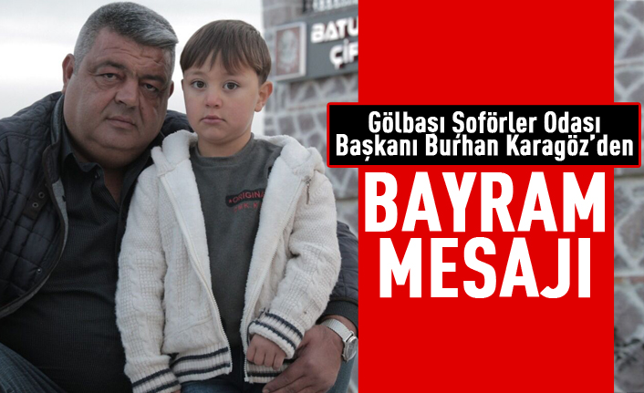 Burhan Karagöz'den Kurban Bayramı mesajı