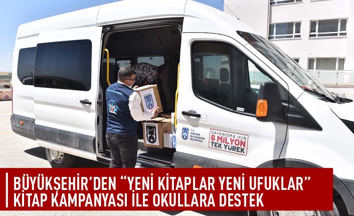 Büyükşehir'den "yeni kitaplar yeni ufuklar" kitap kampanyası ile okullara destek