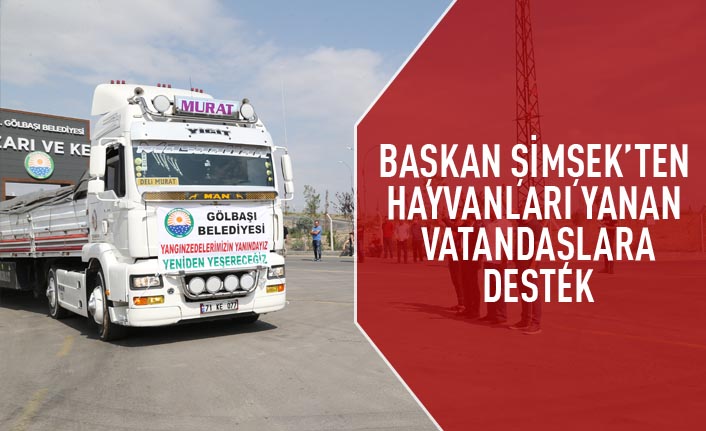 Gölbaşı Belediyesi Yardım Tırları Yola Çıktı