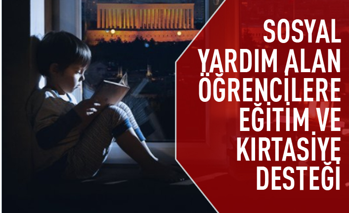 Sosyal yardım alan öğrencilere destek