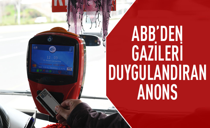 ABB'den gazileri duygulandıran anons