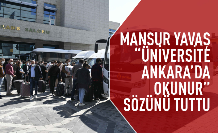 Başkan Yavaş öğrencilere verdiği sözü tuttu