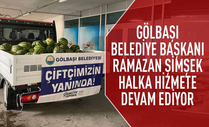 Gölbaşı Belediyesi Hem Çiftçiye Hem Vatandaşa Yardımlarına Devam Ediyor…