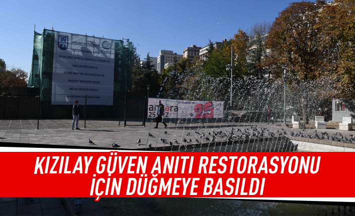 Güvenpark anıtı restorasyonu için düğmeye basıldı