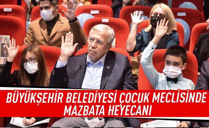 Büyükşehir belediyesi çocuk meclisinde mazbata heyecanı