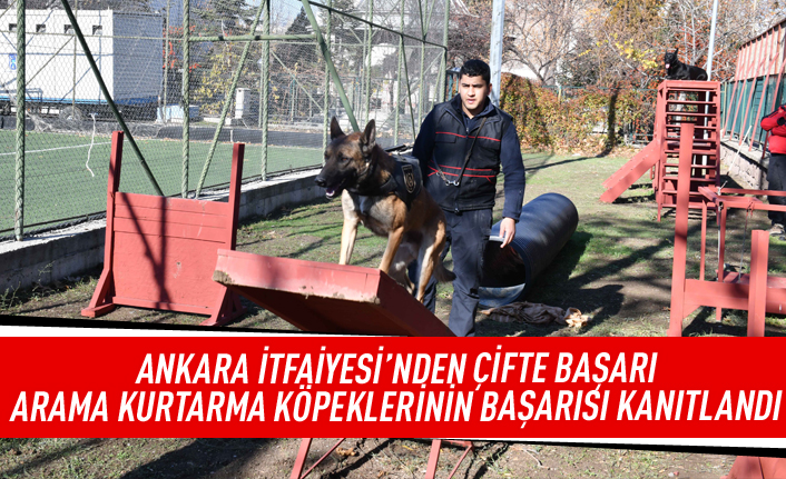 Ankara İtfaiyesi'nden çifte başarı