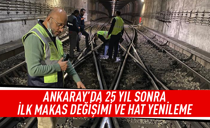 ANKARAY'da yenileme çalışması