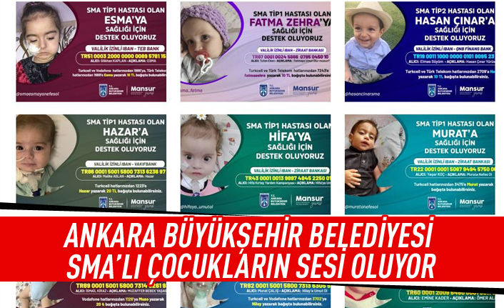 Ankara büyükşehir belediyesi SMA'lı çocukların sesi oluyor