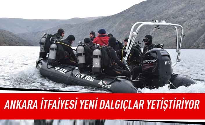 Ankara itfaiyesi yeni dalgıçlar yetiştiriyor