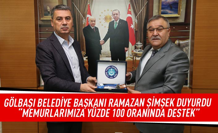 Gölbaşı Belediye Başkanı Şimşek’ten 2 Yıl Üst Üste %100 Sosyal Denge Tazminatı