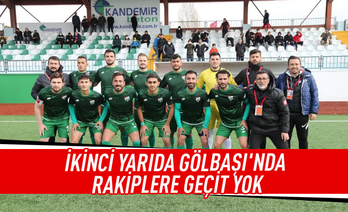 İkinci yarıda Gölbaşı'nda rakiplere geçit yok