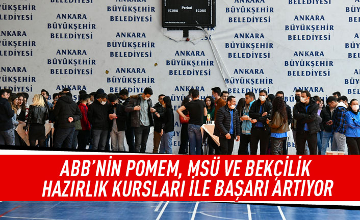 ABB'nin POMEM,MSÜ ve Bekçilik hazırlık kursları ile başarı artıyor