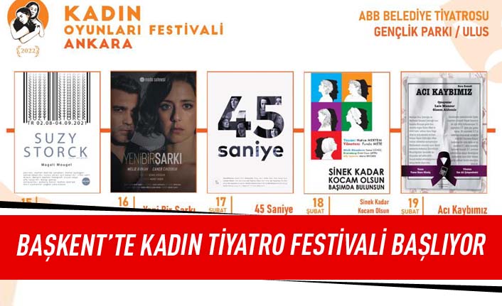 Başkent'te kadın tiyatro festivali başlıyor