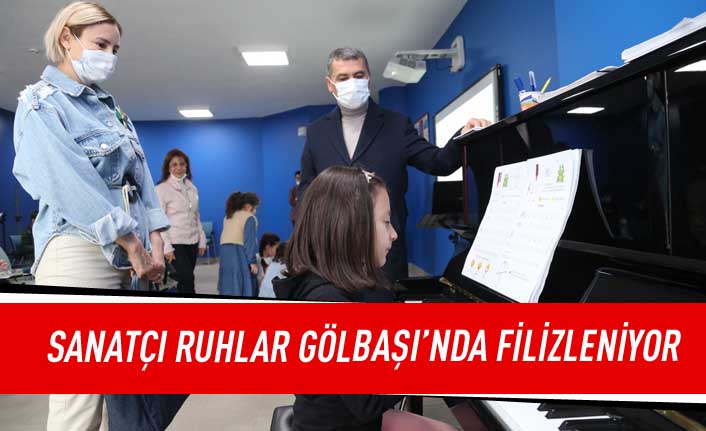 Gölbaşı Belediyesi Sanat Kursları ile Sanata Yolculuk Devam Ediyor…