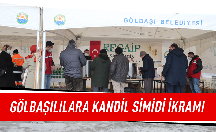 Gölbaşı Belediyesinden kandil simidi ikramı