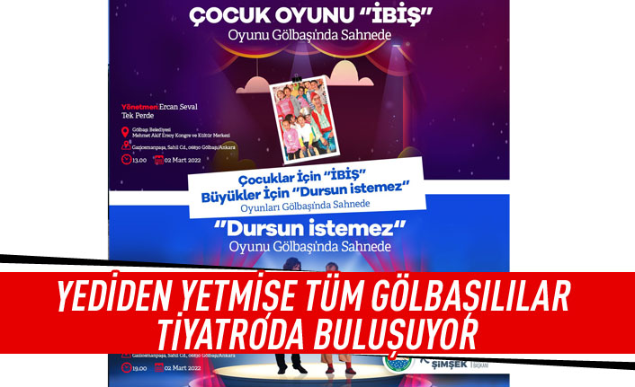 Gölbaşı Belediyesi’nden Yüzleri Güldüren Tiyatro Gösterimi…