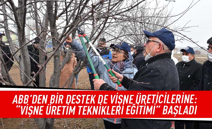 ABB'den bir destek de vişne üreticilerine: "Vişne üretim teknikleri eğitimi" başadı