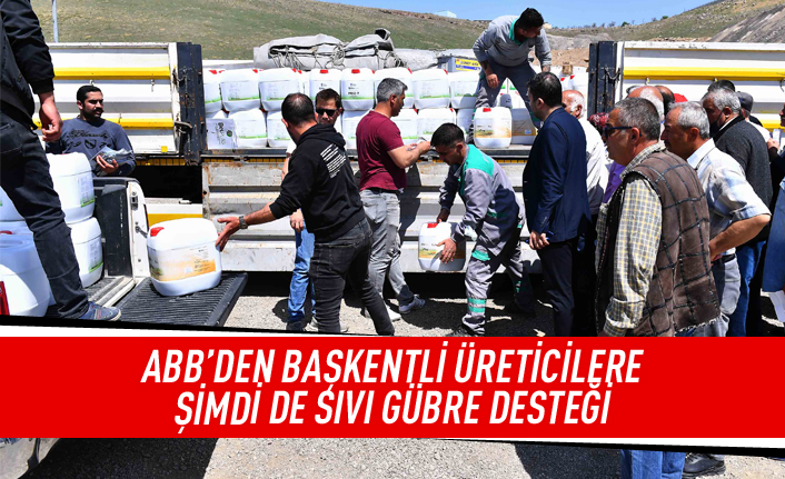 Başkentli üreticilere gübre desteği